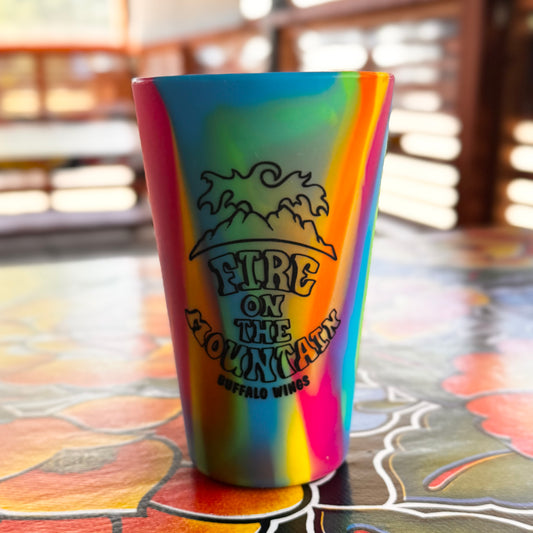 Rainbow Silicone Pint