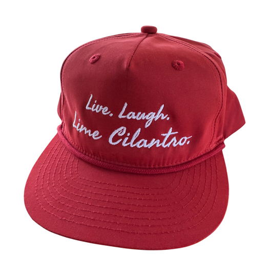 Live. Laugh. Lime Cilantro. Rope Hat